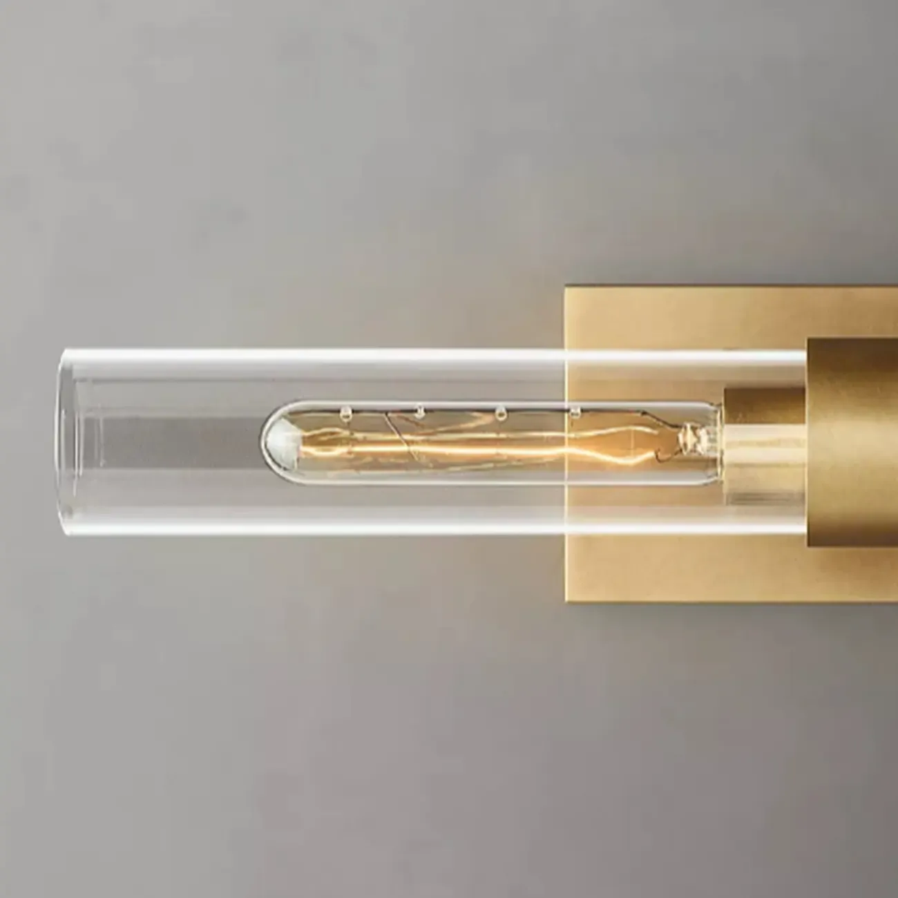 Modern Indoor Cylindrical 2-Light Wall Light with Acrylic Shade