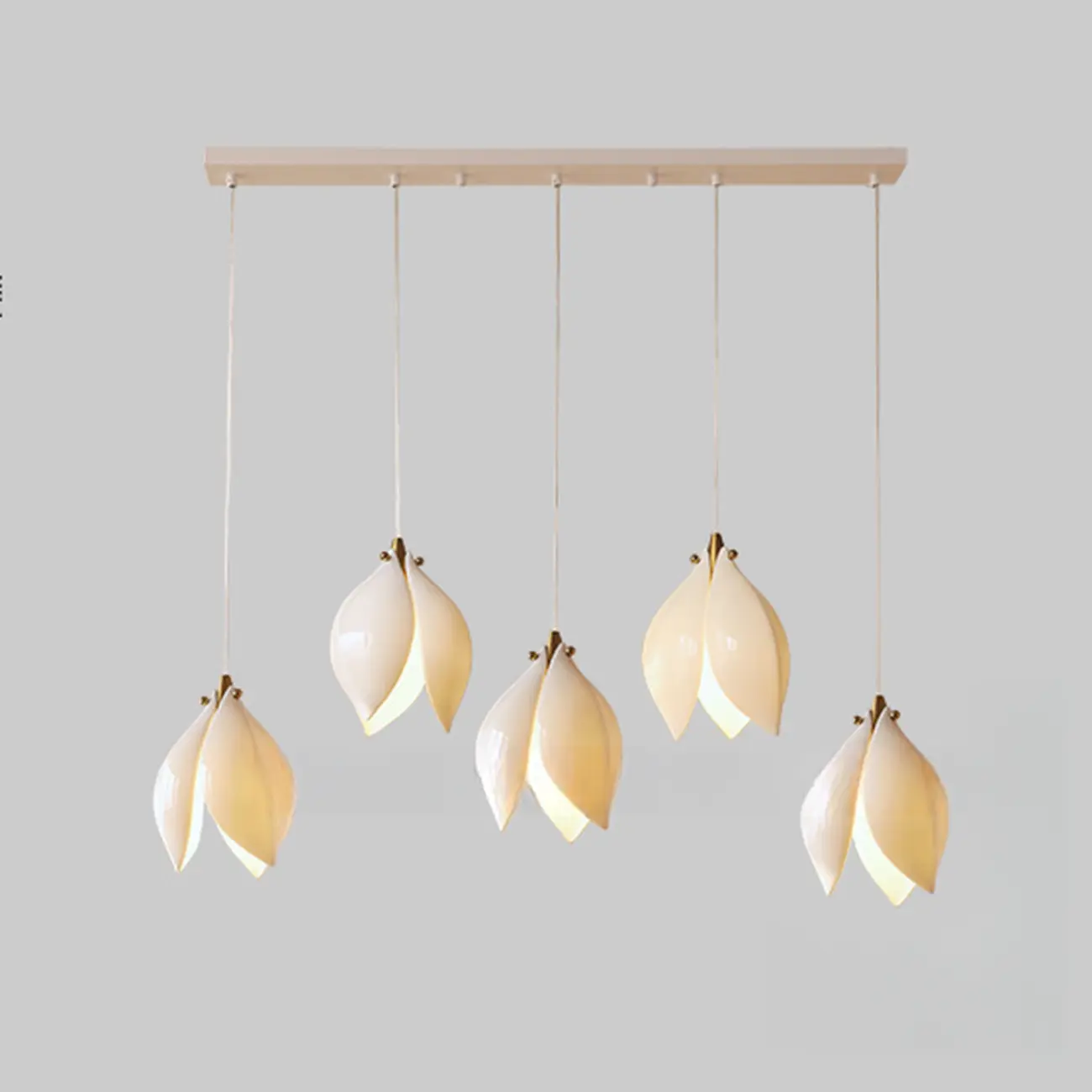 Modish Ceramic Flower Pendant Light for Kitchen Island Image - 6 | homeyfad