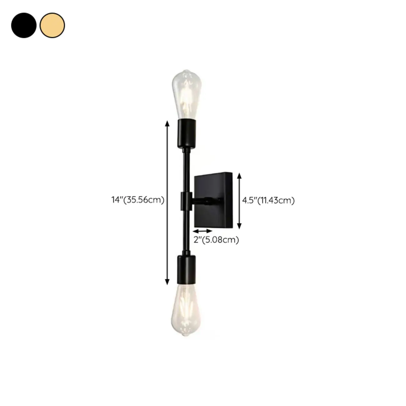 Rustic Industrial Symmetrical Wall Vanity Light Fixture Image - 15 | homeyfad