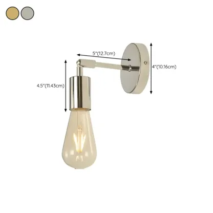 Rustic Industrial Symmetrical Wall Vanity Light Fixture Image - 16