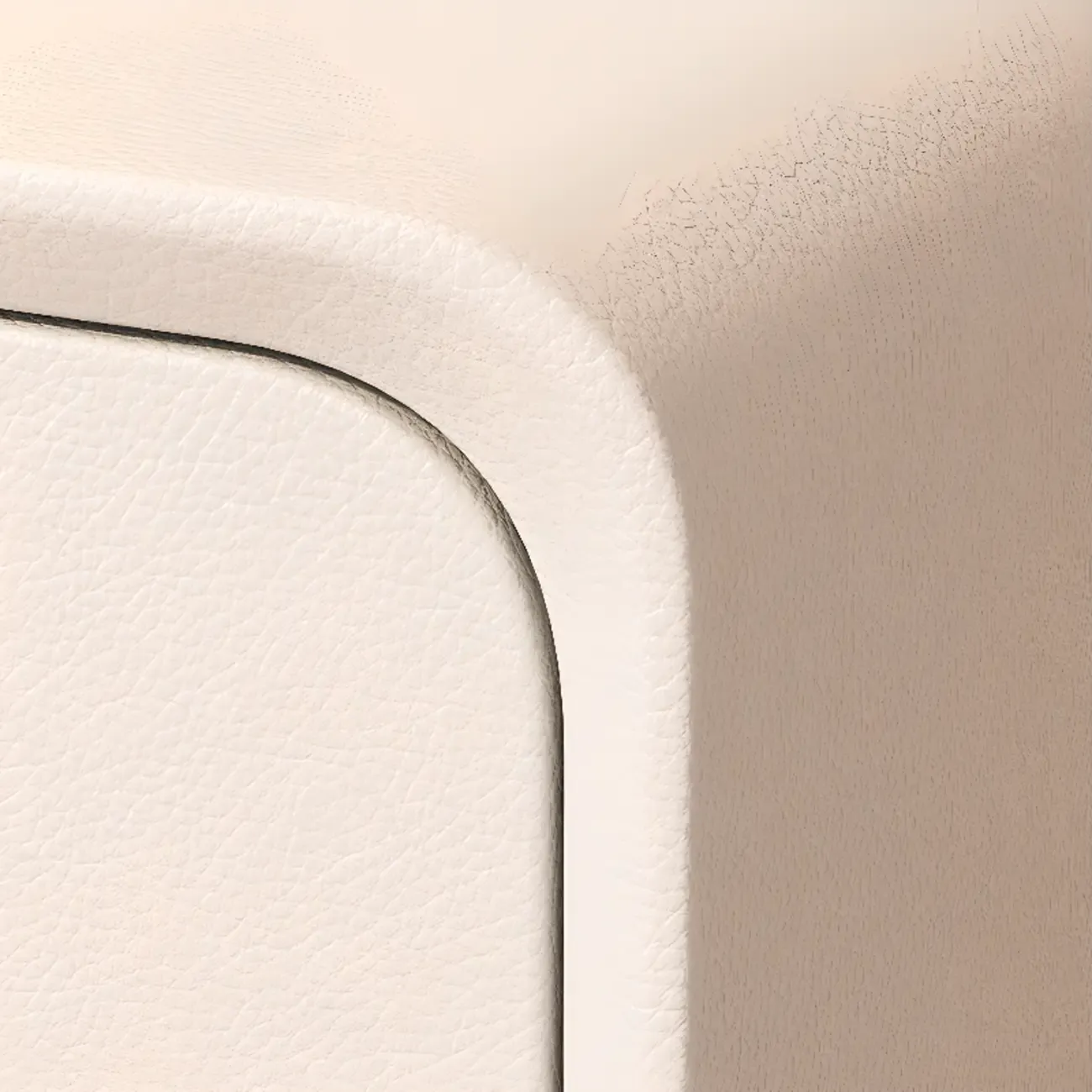 Modern Cream Finish Nightstand with Storage Drawers Image - 15