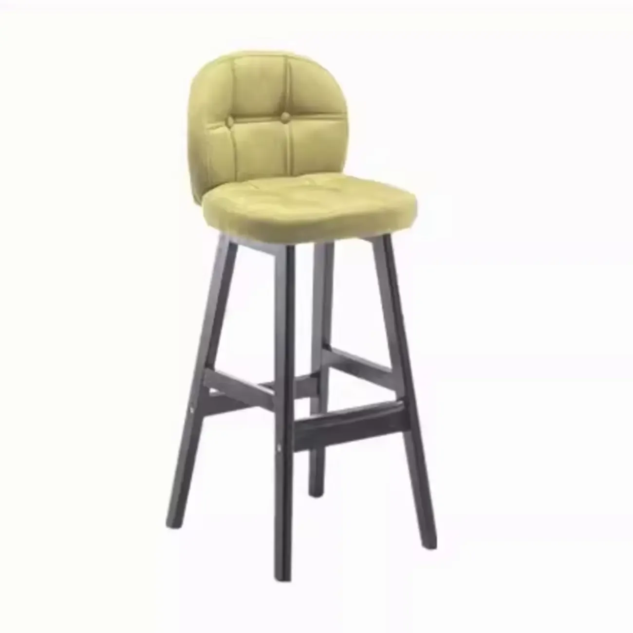 Elegant Low Back Bucket Faux Leather Bar Stool Image - 11