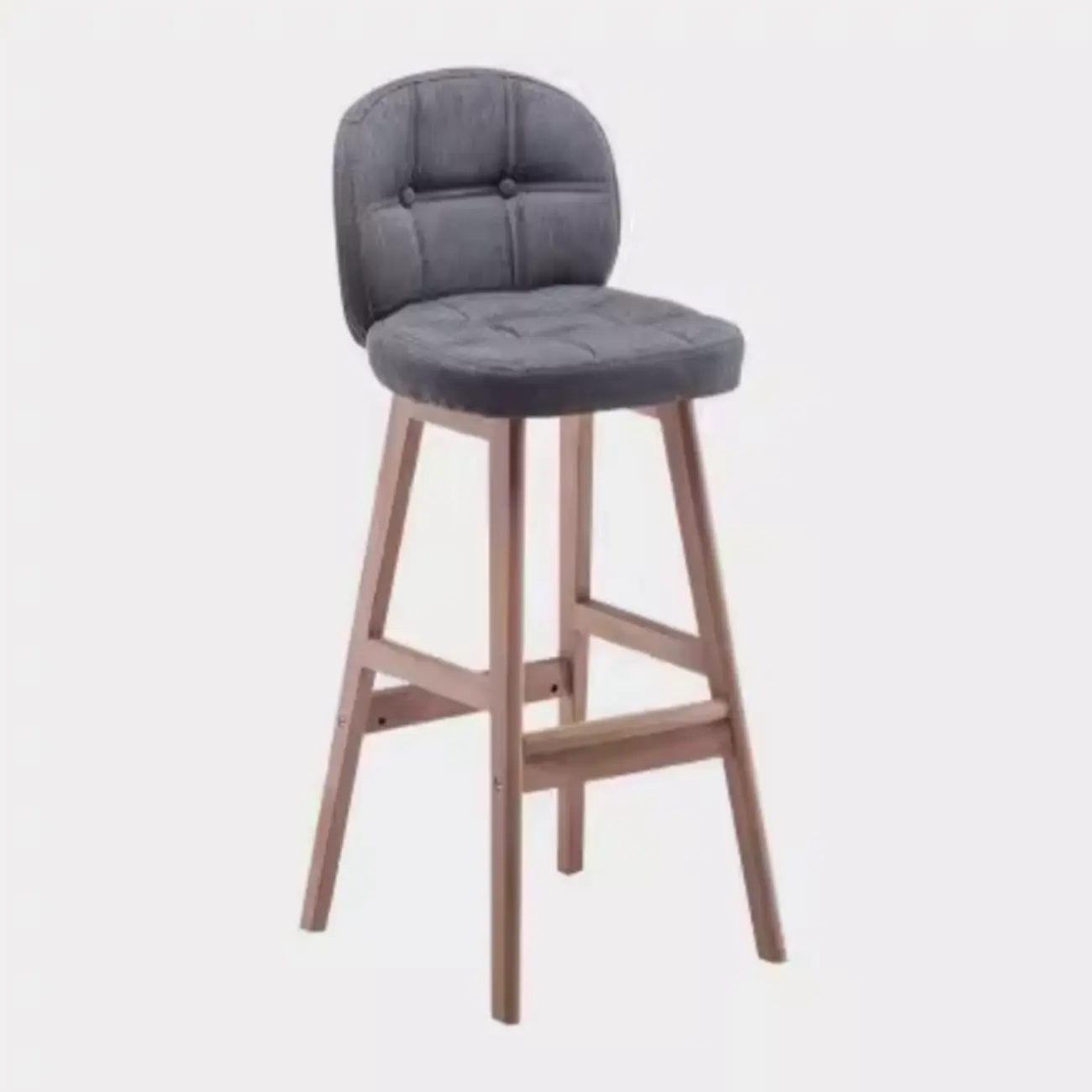 Elegant Low Back Bucket Faux Leather Bar Stool Image - 14 | homeyfad