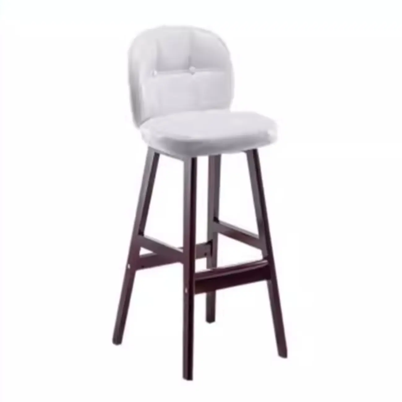 Elegant Low Back Bucket Faux Leather Bar Stool Image - 15 | homeyfad