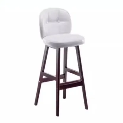 Elegant Low Back Bucket Faux Leather Bar Stool Image - 15