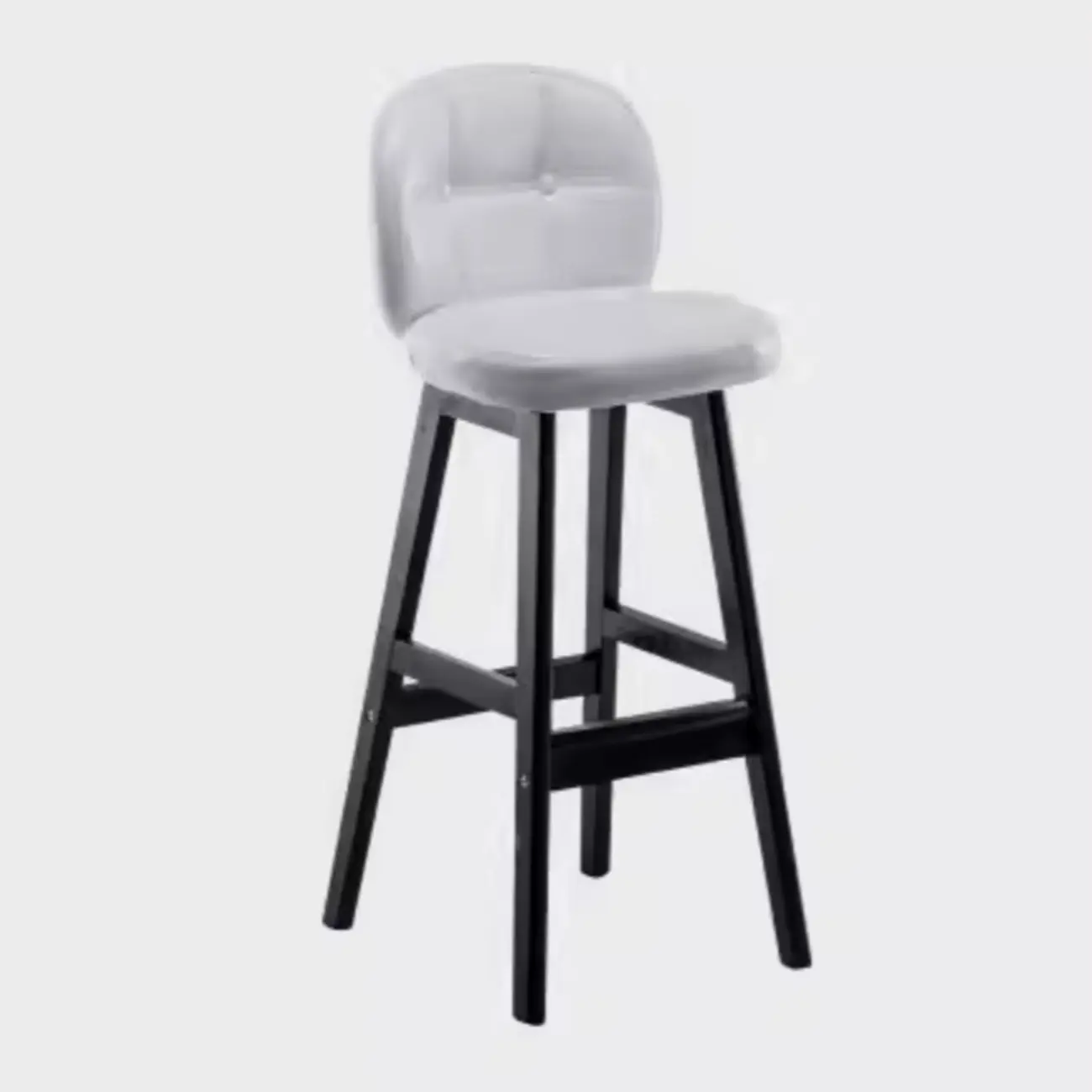 Elegant Low Back Bucket Faux Leather Bar Stool Image - 17 | homeyfad