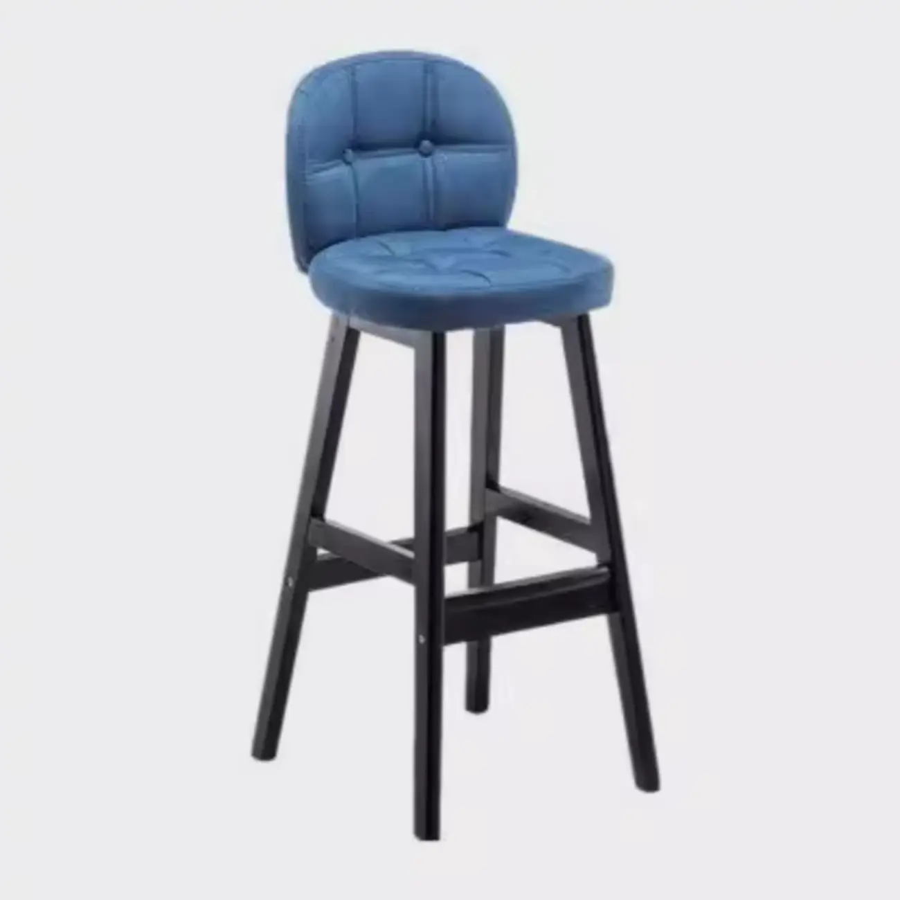 Elegant Low Back Bucket Faux Leather Bar Stool Image - 18 | homeyfad