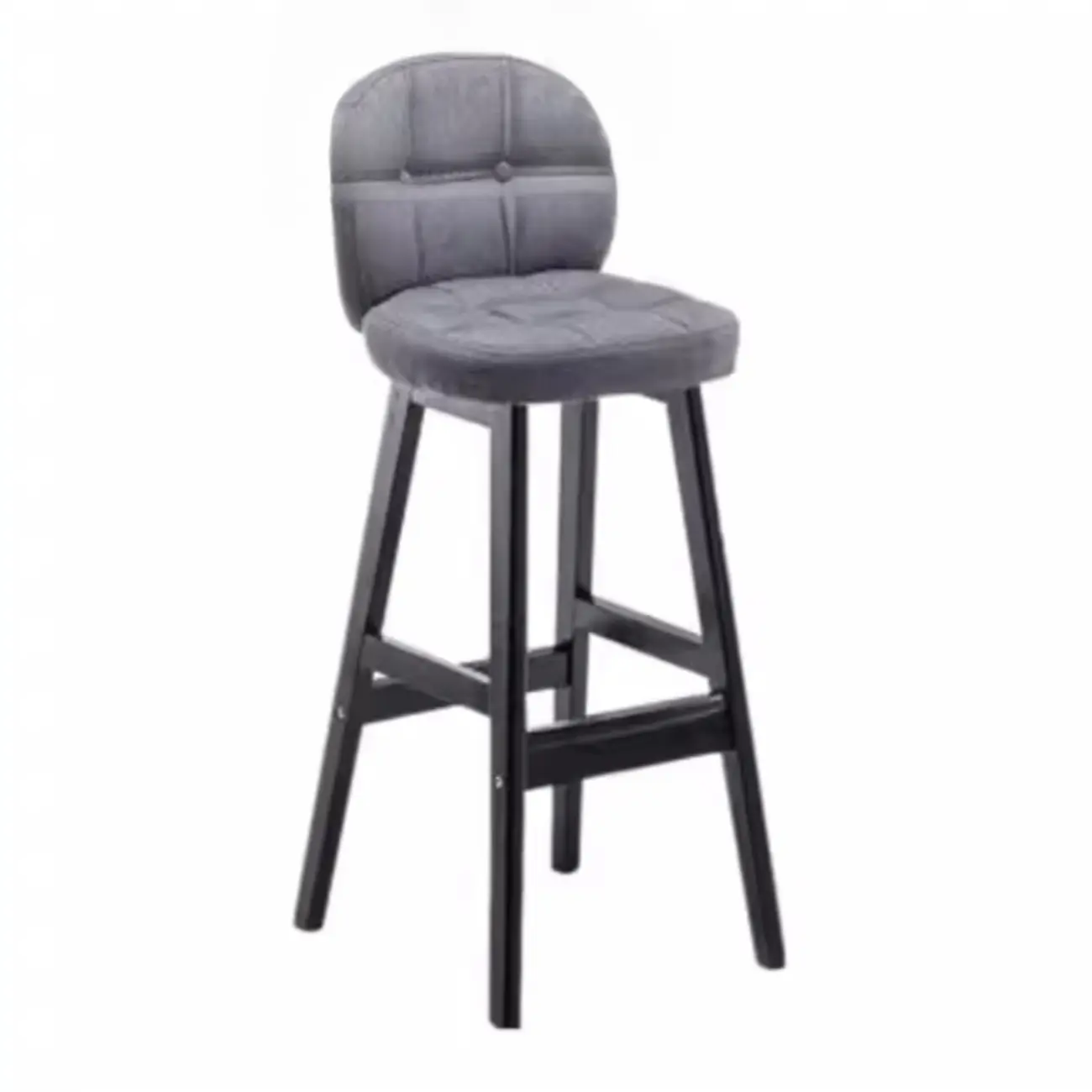 Elegant Low Back Bucket Faux Leather Bar Stool Image - 23 | homeyfad