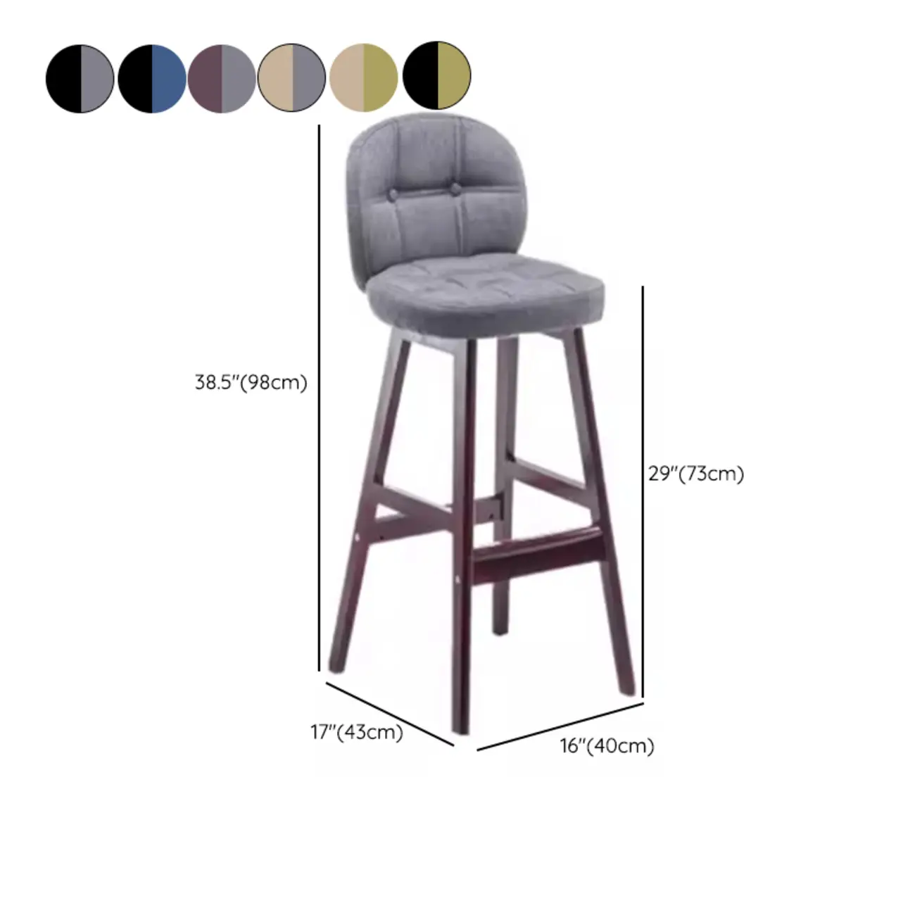 Elegant Low Back Bucket Faux Leather Bar Stool Image - 27 | homeyfad