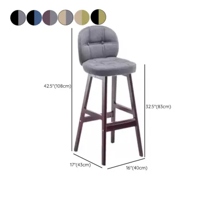 Elegant Low Back Bucket Faux Leather Bar Stool Image - 29