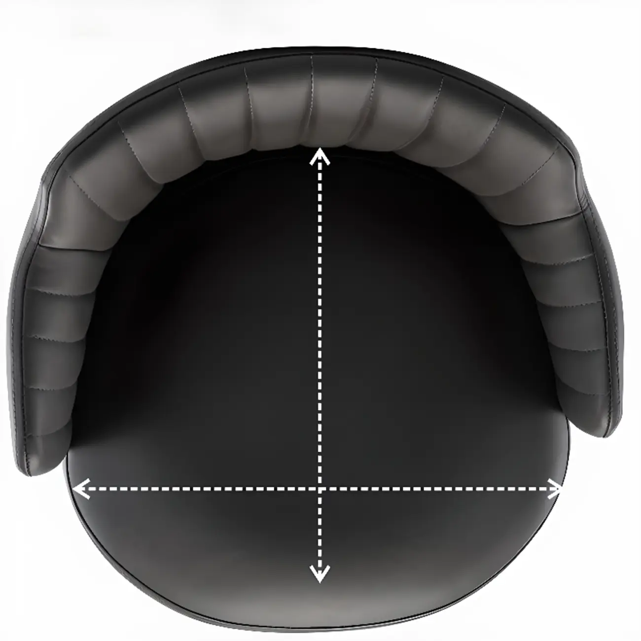 Modern Round Upholstered Curved Back Bistro Swivel Bar Stool Image - 7 | homeyfad