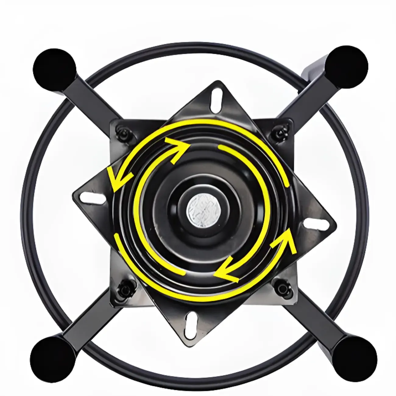 Modern Round Upholstered Curved Back Bistro Swivel Bar Stool Image - 10