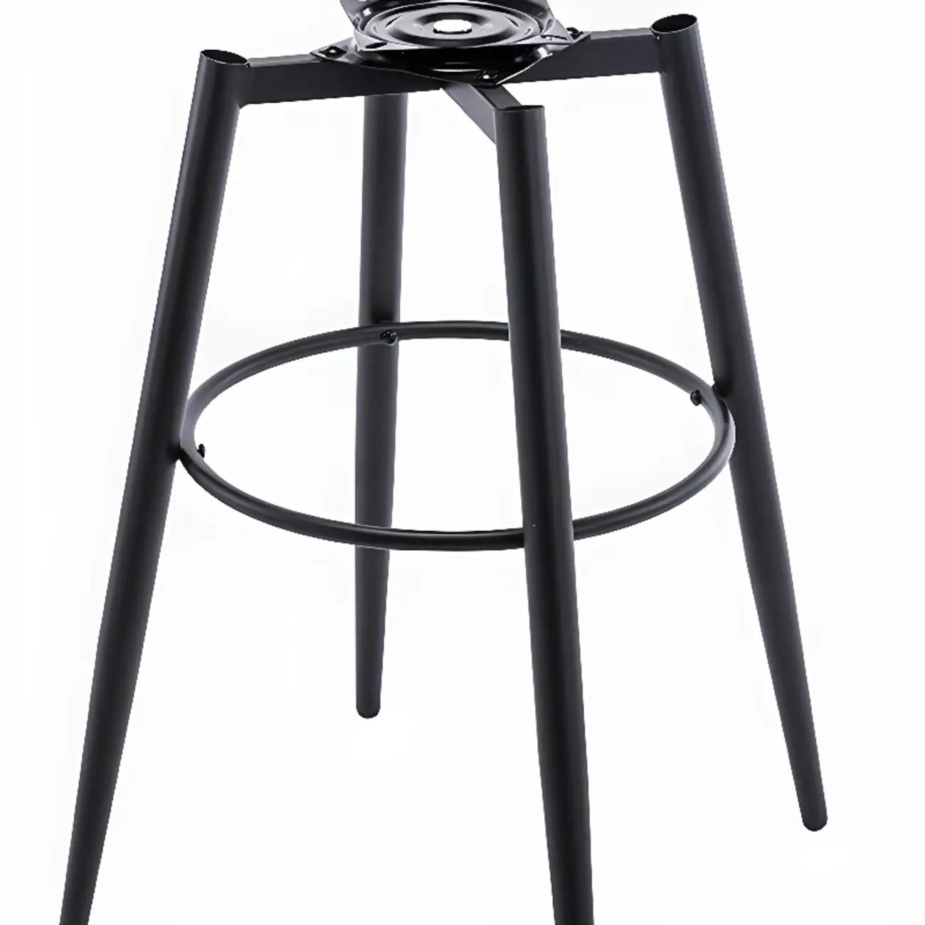 Modern Round Upholstered Curved Back Bistro Swivel Bar Stool Image - 12 | homeyfad