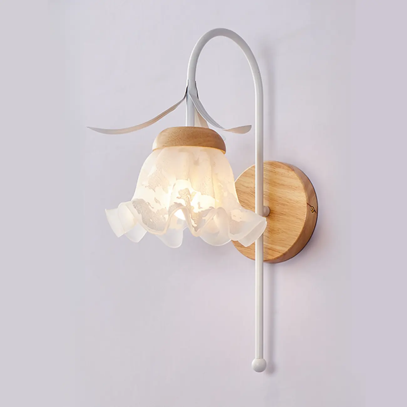 Modern Geometric Glass Shade Wall Sconce for Home Image - 4 | homeyfad