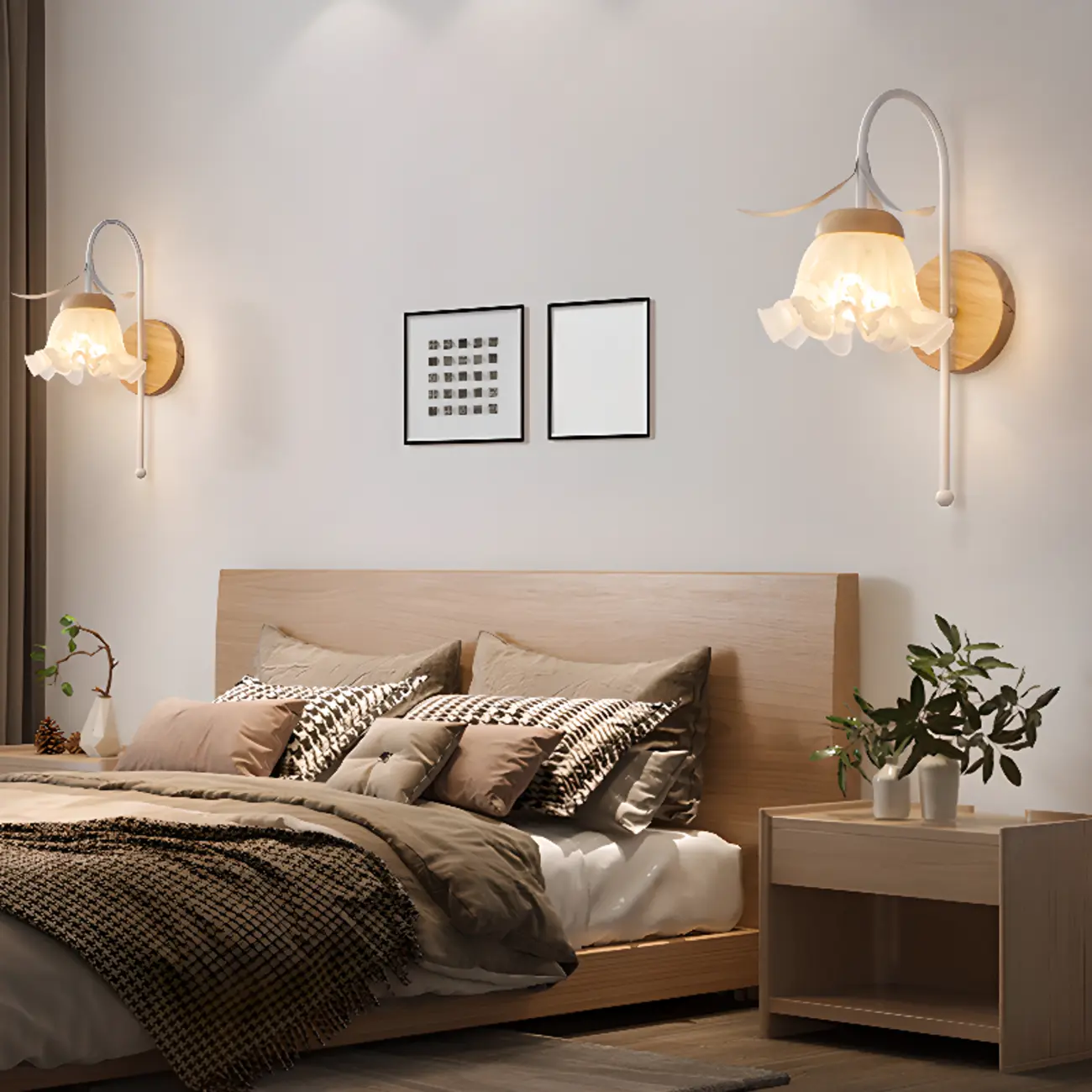 Modern Geometric Glass Shade Wall Sconce for Home Image - 5 | homeyfad