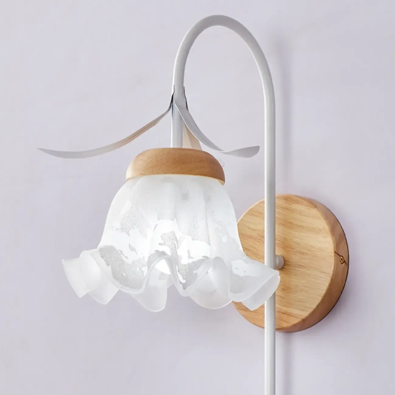 Modern Geometric Glass Shade Wall Sconce for Home Image - 9