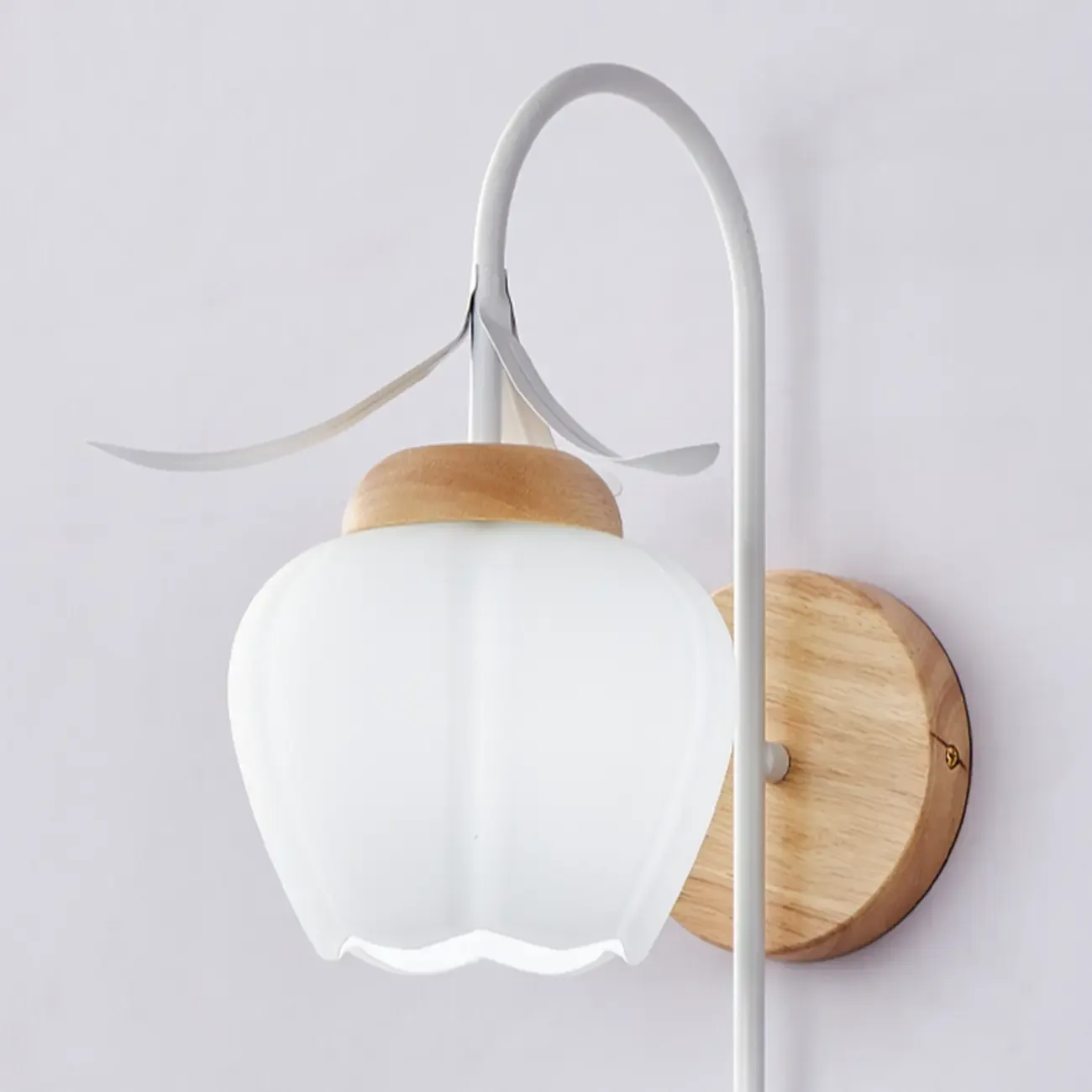 Modern Geometric Glass Shade Wall Sconce for Home Image - 11