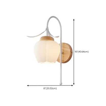 Modern Geometric Glass Shade Wall Sconce for Home Image - 19