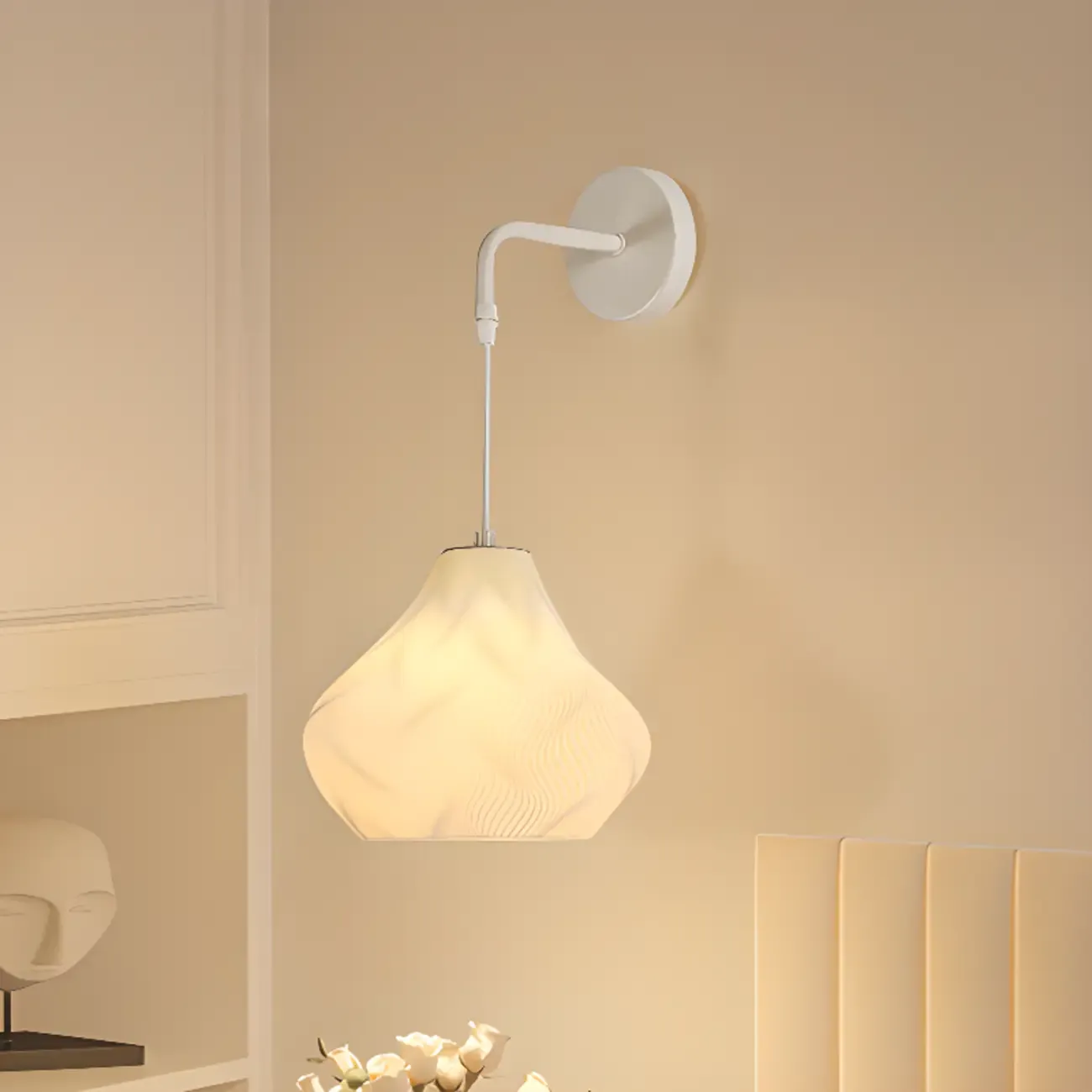 Geometric White Wall Sconce for Interior Decor | HomeyFad