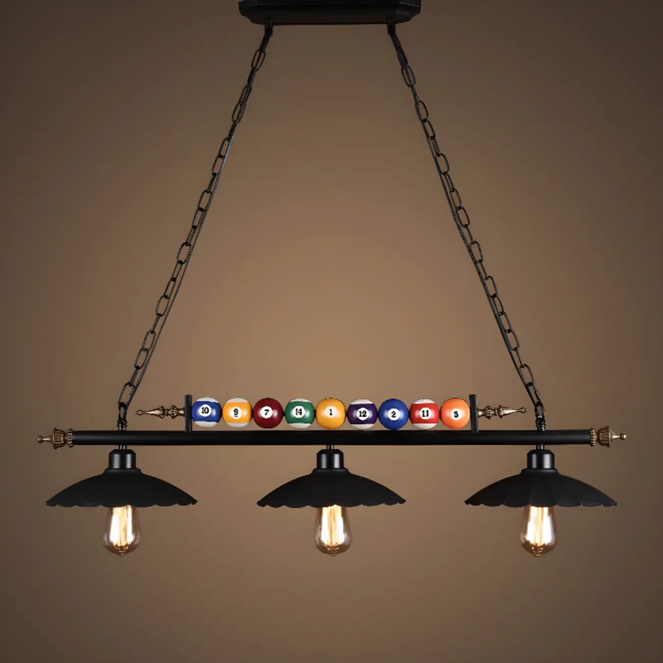 Industrial Adjustable Island Light with Snooker Decor for Dining Image - 2 | homeyfad