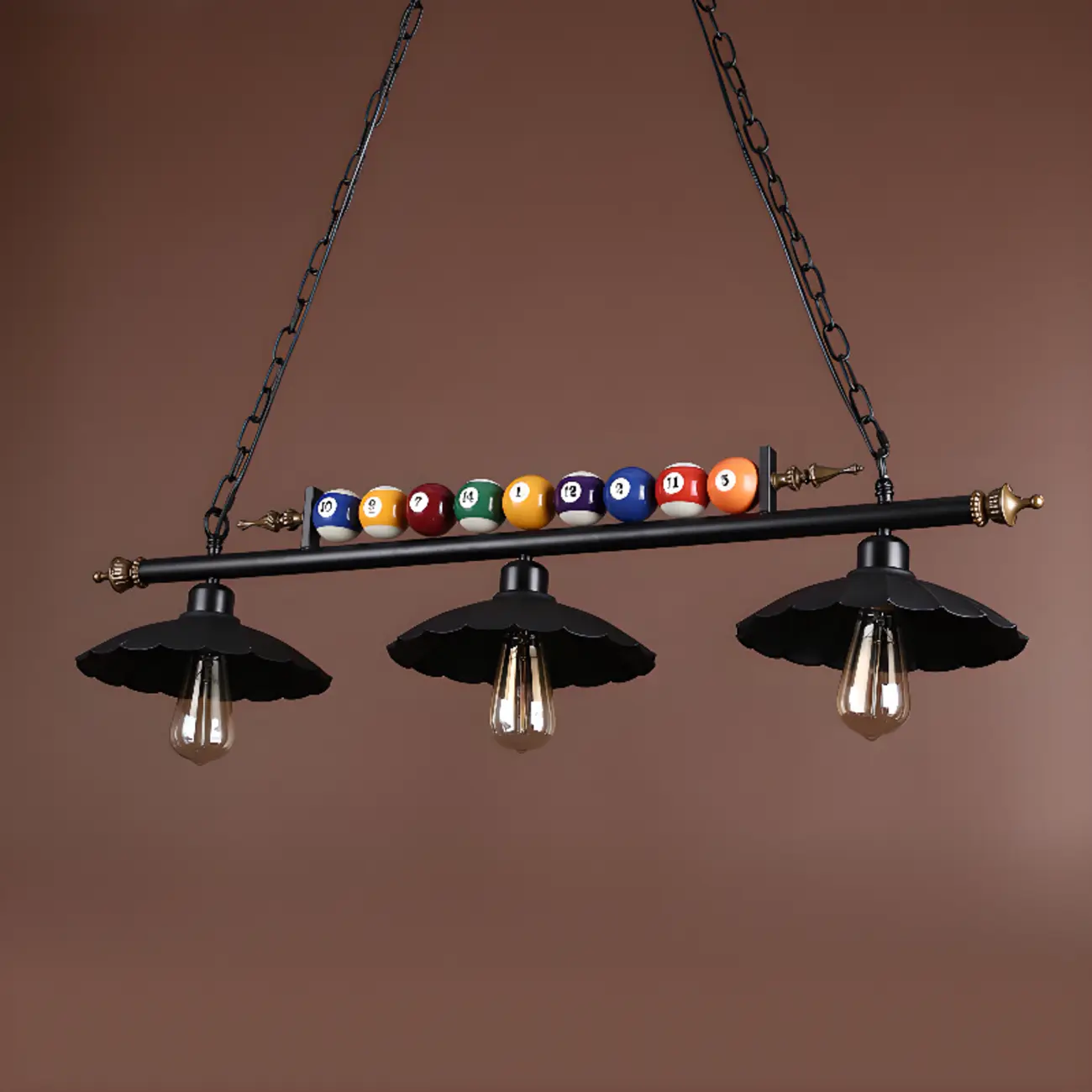 Industrial Adjustable Island Light with Snooker Decor for Dining Image - 5 | homeyfad