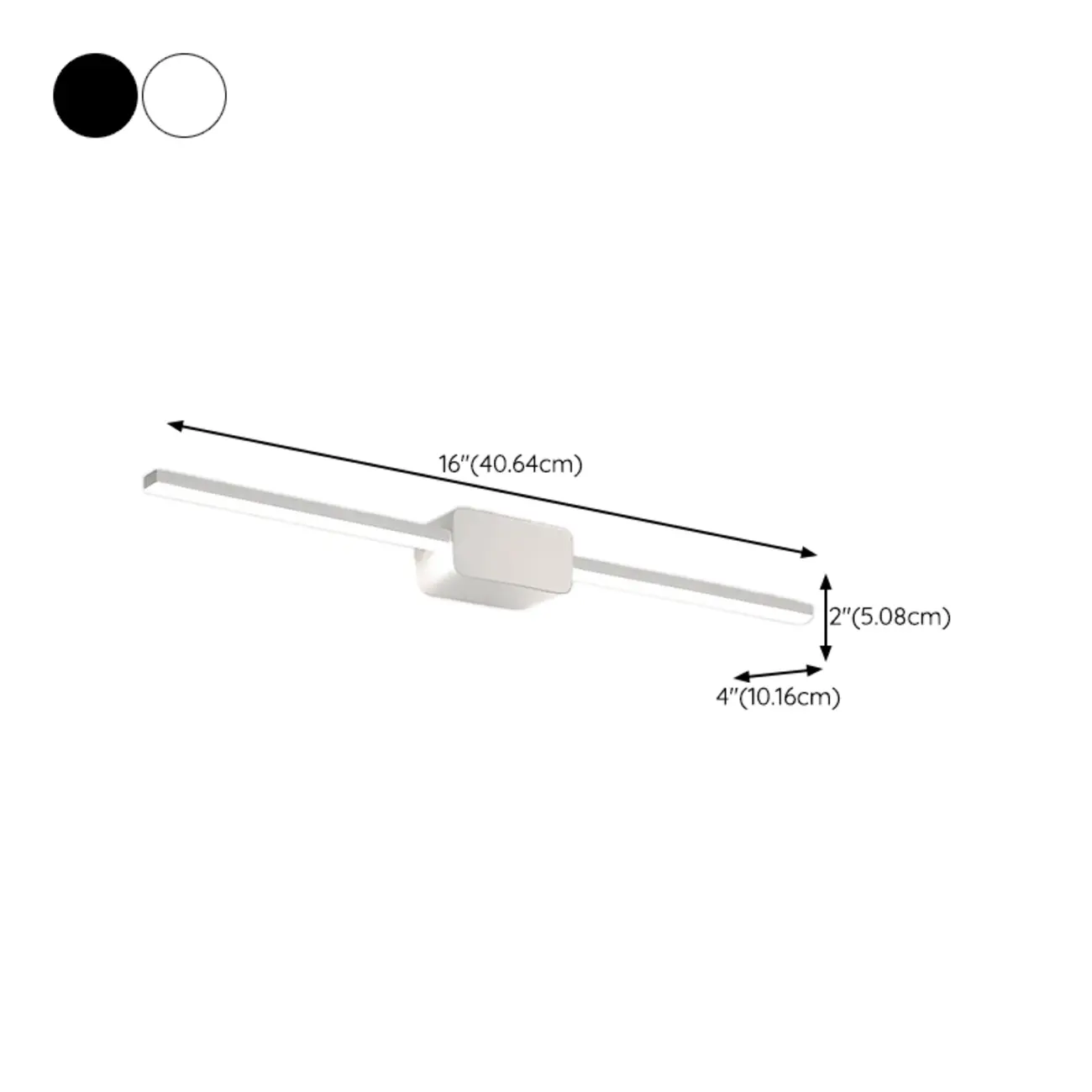 Modern Metal Dimmable LED Vanity Light for Bathroom Mirror | homeyfad