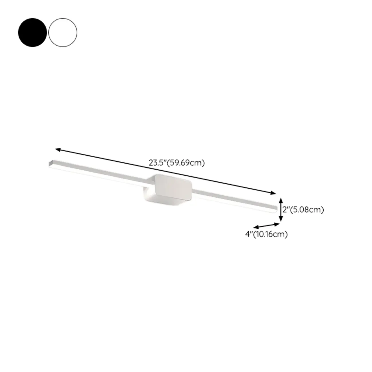 Modern Metal Dimmable LED Vanity Light for Bathroom Mirror | homeyfad