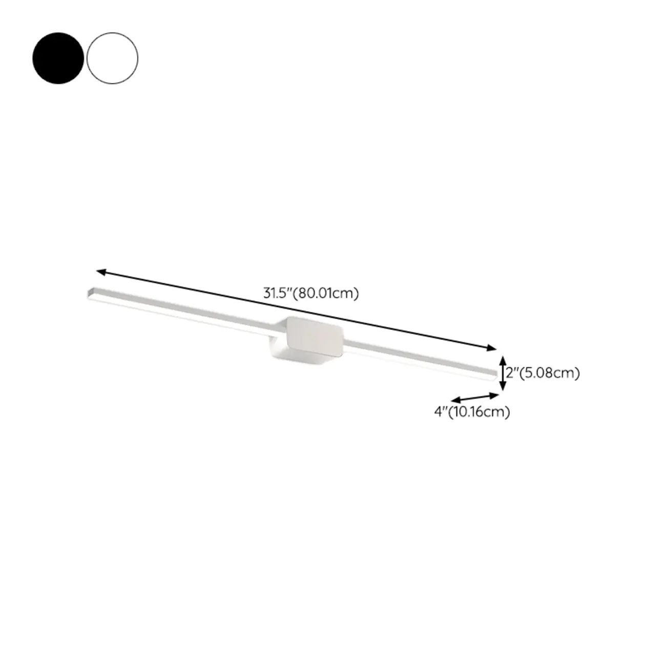 Modern Metal Dimmable LED Vanity Light for Bathroom Mirror | homeyfad