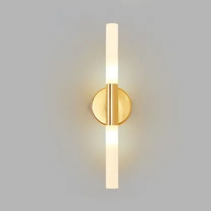 Modern Gold Cylinder Vanity Light for Bathroom