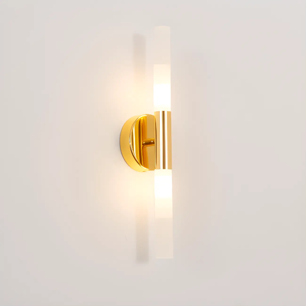 Modern Gold Cylinder Vanity Light for Bathroom | homeyfad