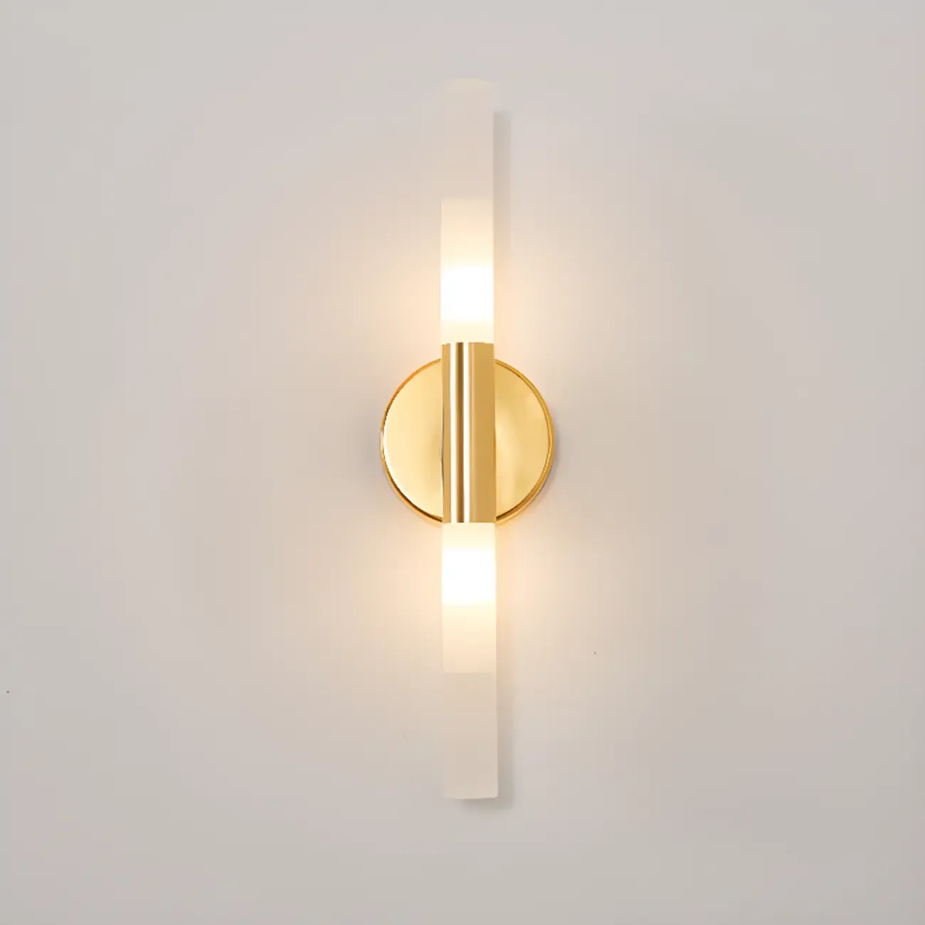 Modern Gold Cylinder Vanity Light for Bathroom