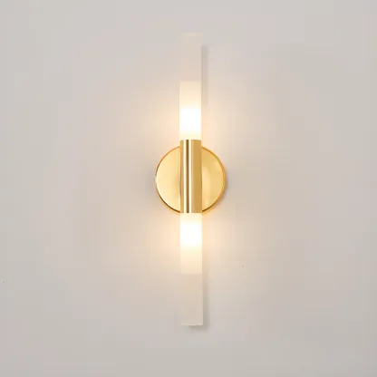 Modern Gold Cylinder Vanity Light for Bathroom