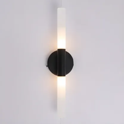 Modern Gold Cylinder Vanity Light for Bathroom
