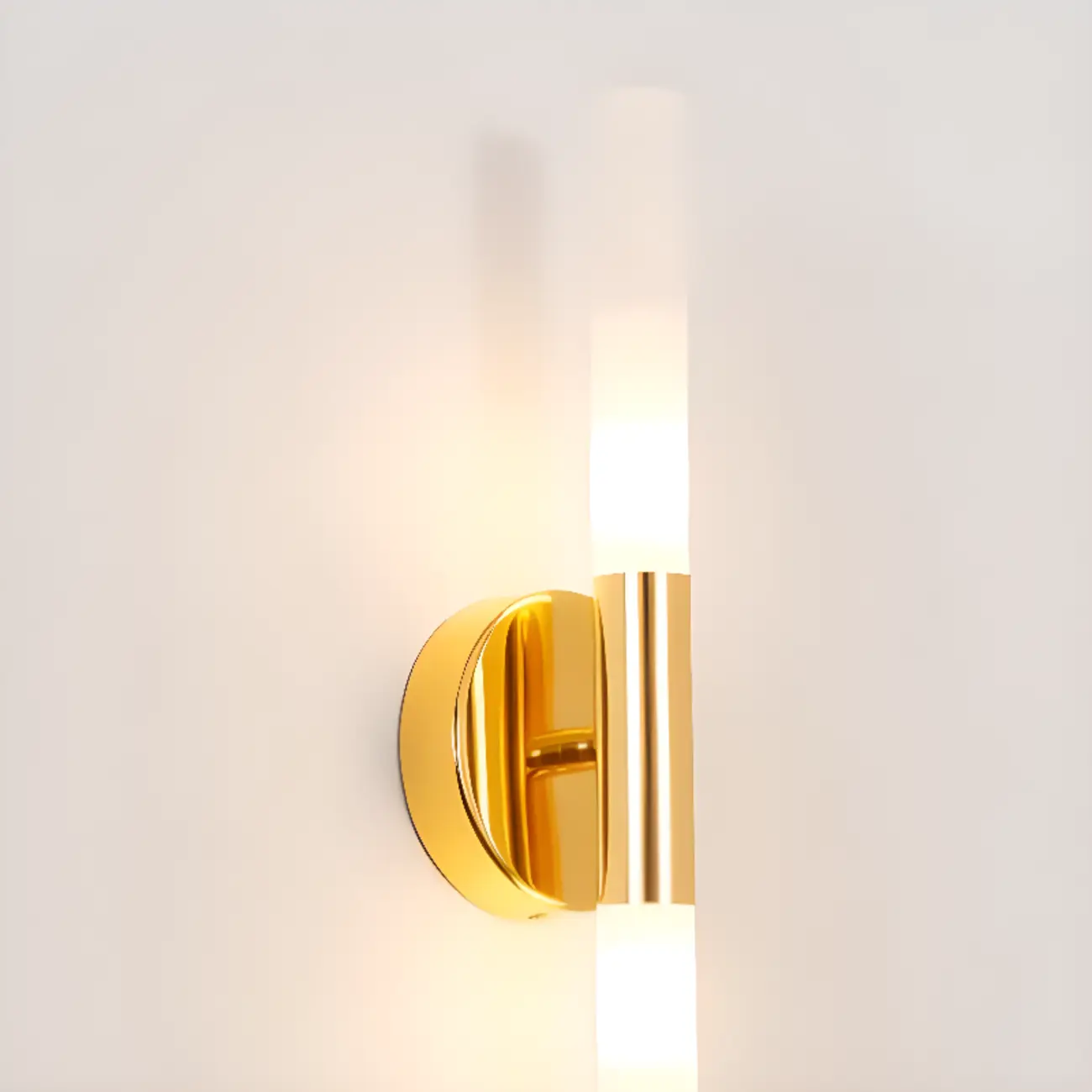 Modern Gold Cylinder Vanity Light for Bathroom | homeyfad