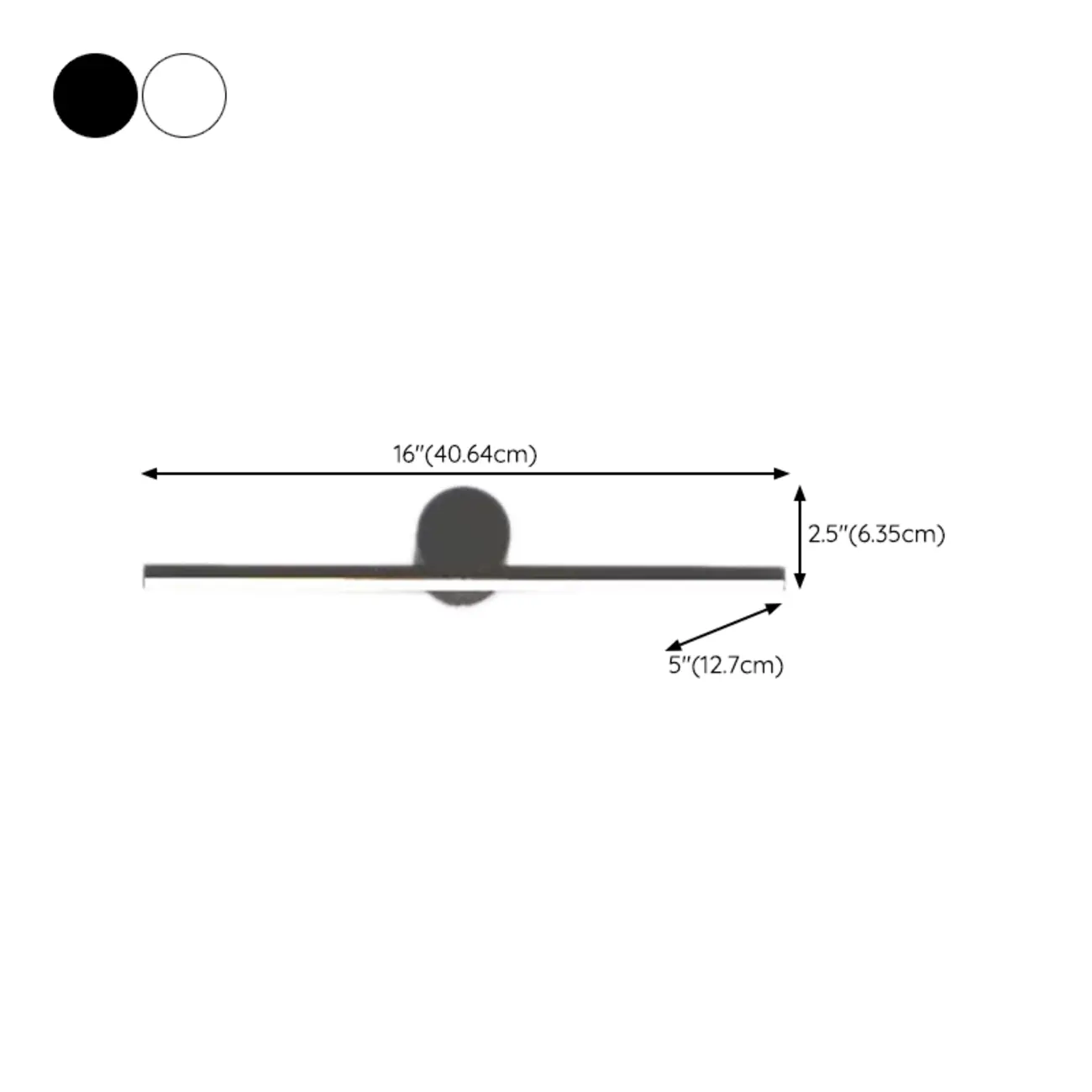 Metal Straight Linear LED Modern Bathroom Vanity Light | homeyfad