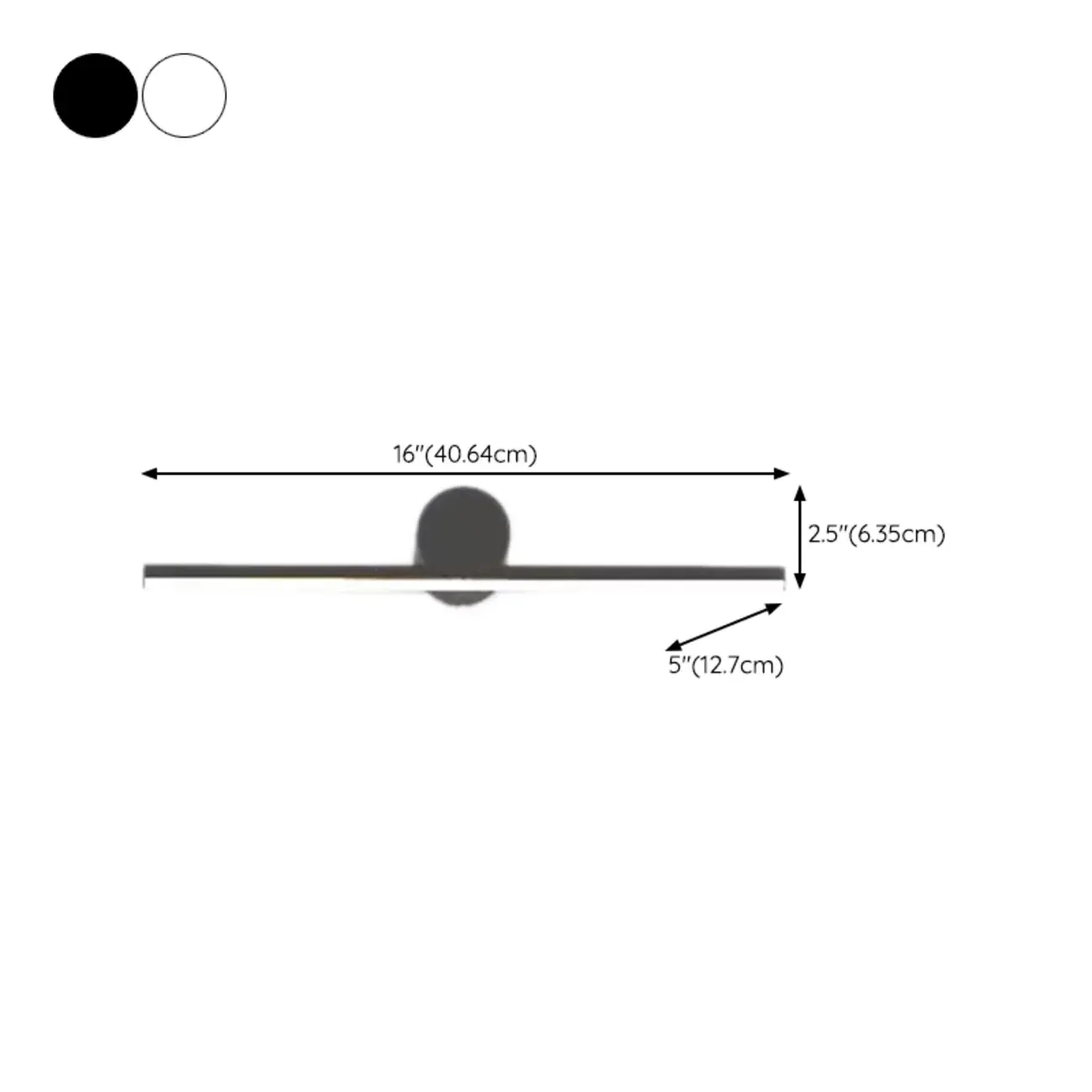 Metal Straight Linear LED Modern Bathroom Vanity Light