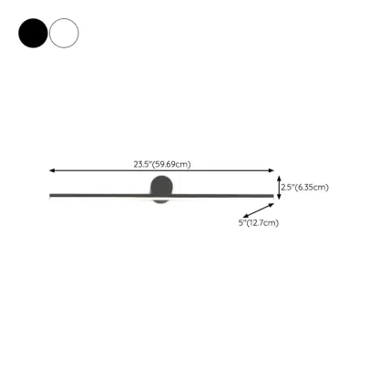 Metal Straight Linear LED Modern Bathroom Vanity Light