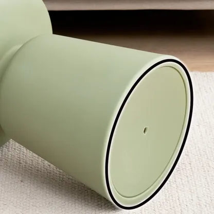 Minimalist Round Plastic End Table for Living Room Image - 7