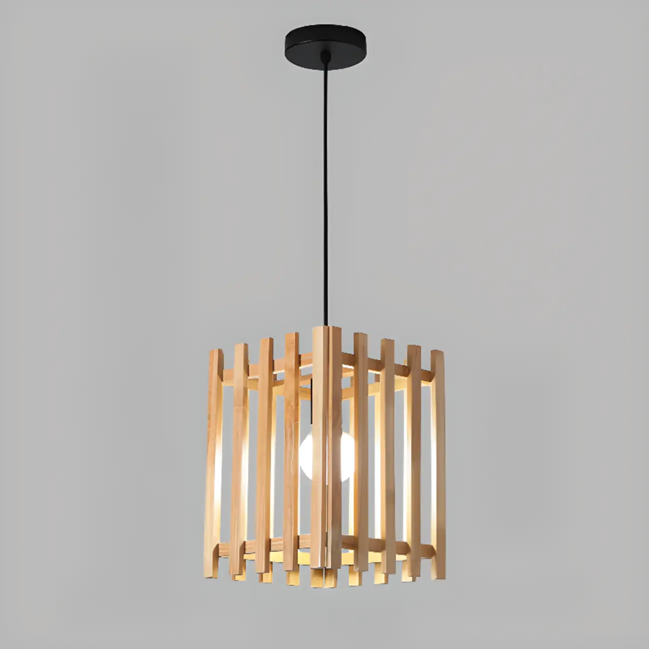 Adjustable Mini Wood Pendant Light for Dining/Kitchen Image - 6 | homeyfad