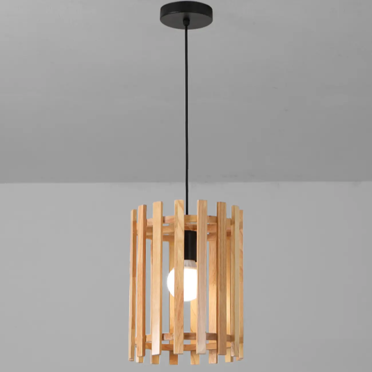 Adjustable Mini Wood Pendant Light for Dining/Kitchen Image - 8 | homeyfad
