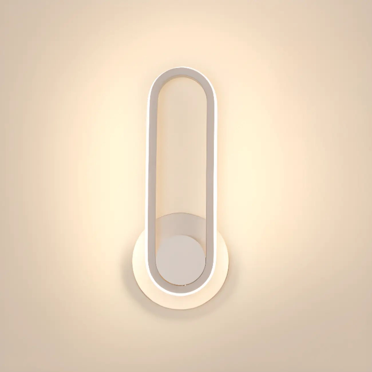 Minimalist LED Wall Sconce with Metal Finish for Bedroom | homeyfad