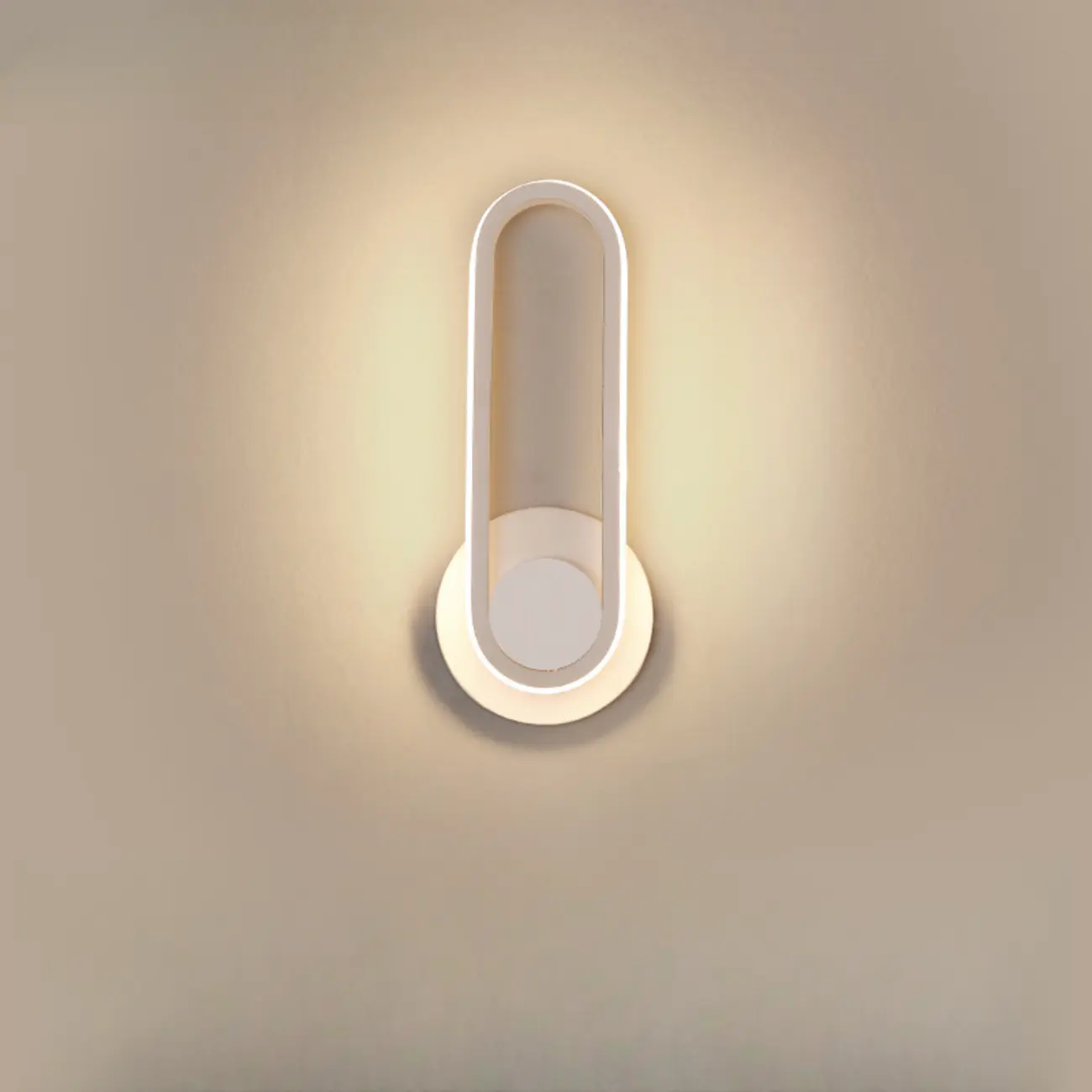 Minimalist LED Wall Sconce with Metal Finish for Bedroom | homeyfad
