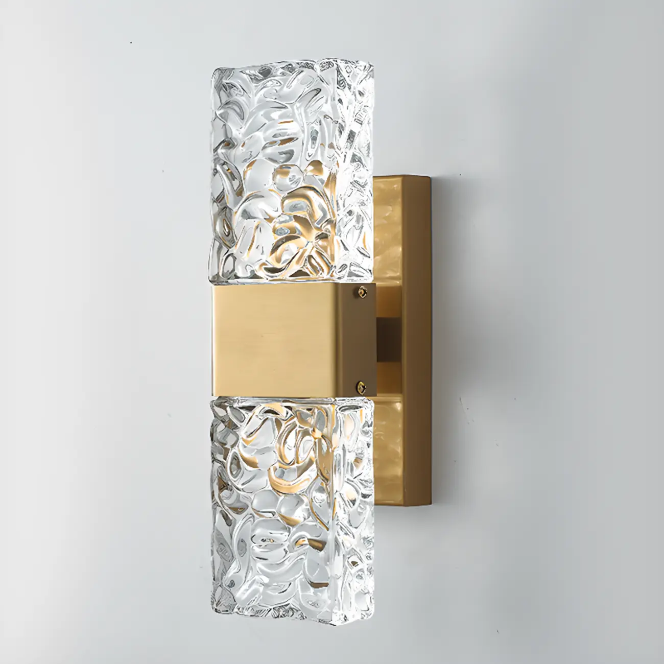 Modern Crystal Wall Sconce with Steel Fixture Outdoor Image - 12 | homeyfad