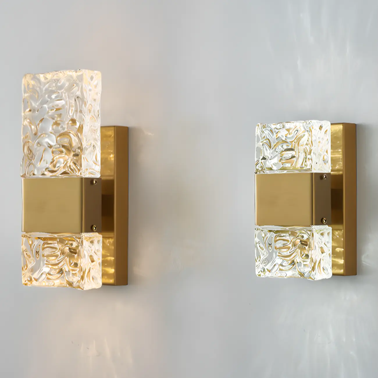 Modern Crystal Wall Sconce with Steel Fixture Outdoor Image - 14 | homeyfad