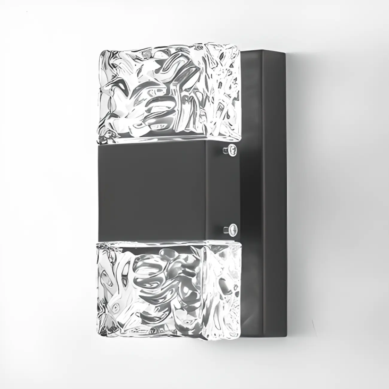 Modern Crystal Wall Sconce with Steel Fixture Outdoor Image - 18 | homeyfad