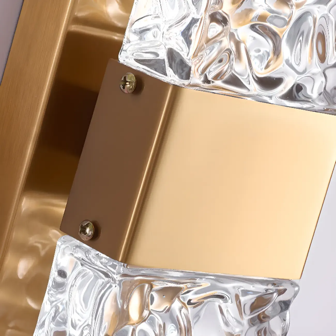 Modern Crystal Wall Sconce with Steel Fixture Outdoor Image - 21