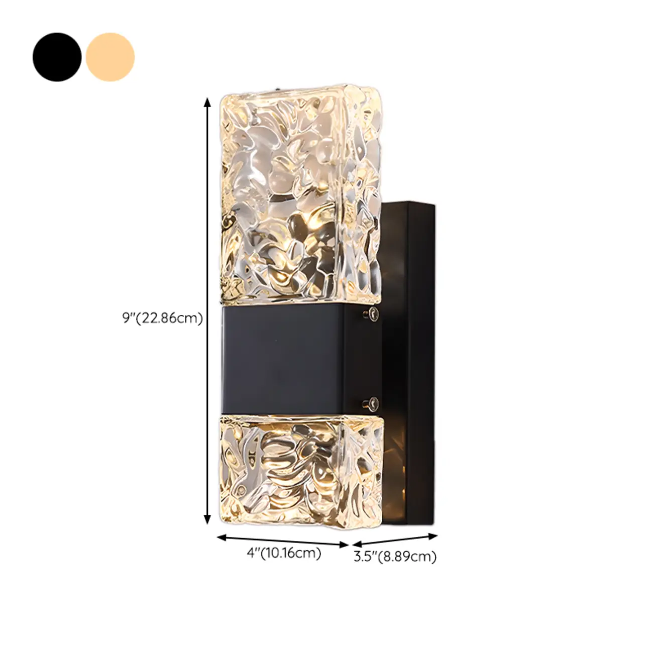 Modern Crystal Wall Sconce with Steel Fixture Outdoor Image - 31 | homeyfad