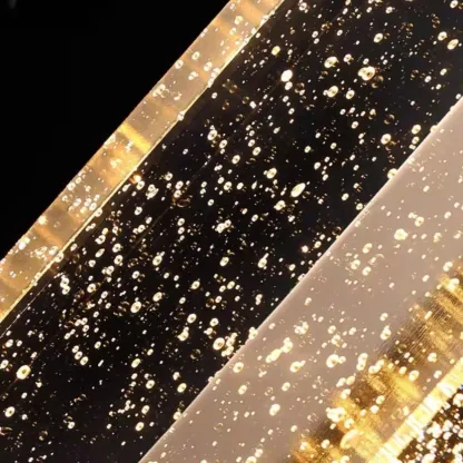 Modern Geometric Rock Crystal Wall Sconce Gold Image - 16