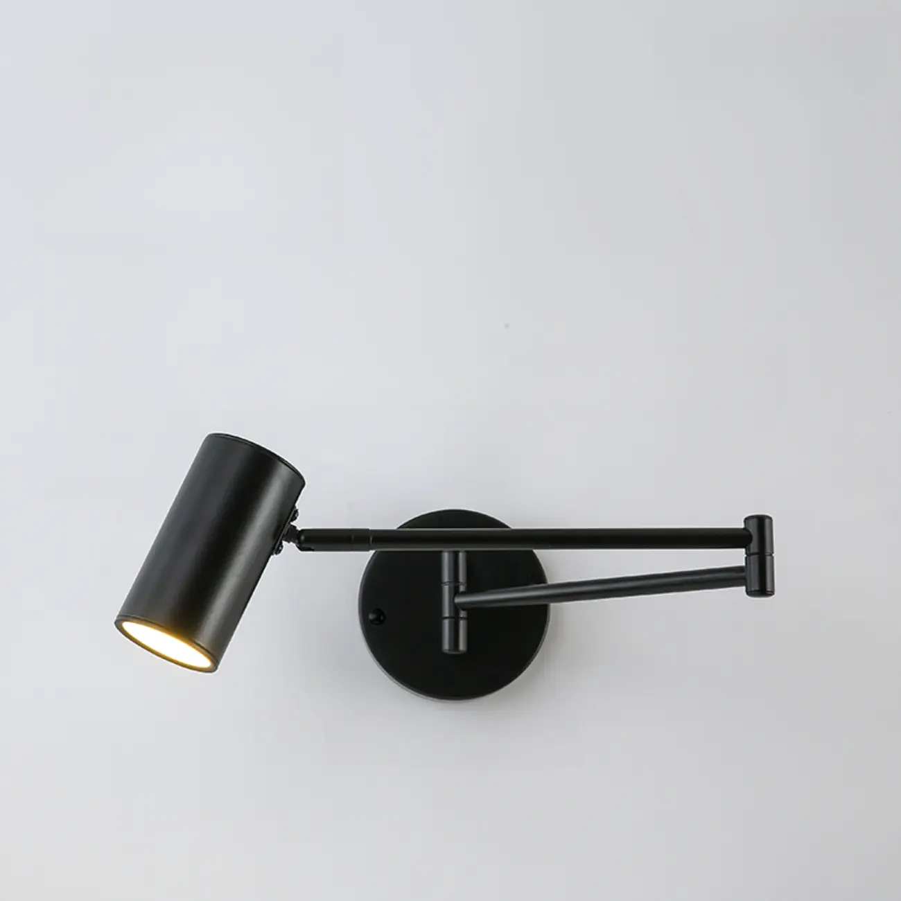 Modern Cylinder Black Metal Wall Sconce for Indoor Use Image - 4 | homeyfad