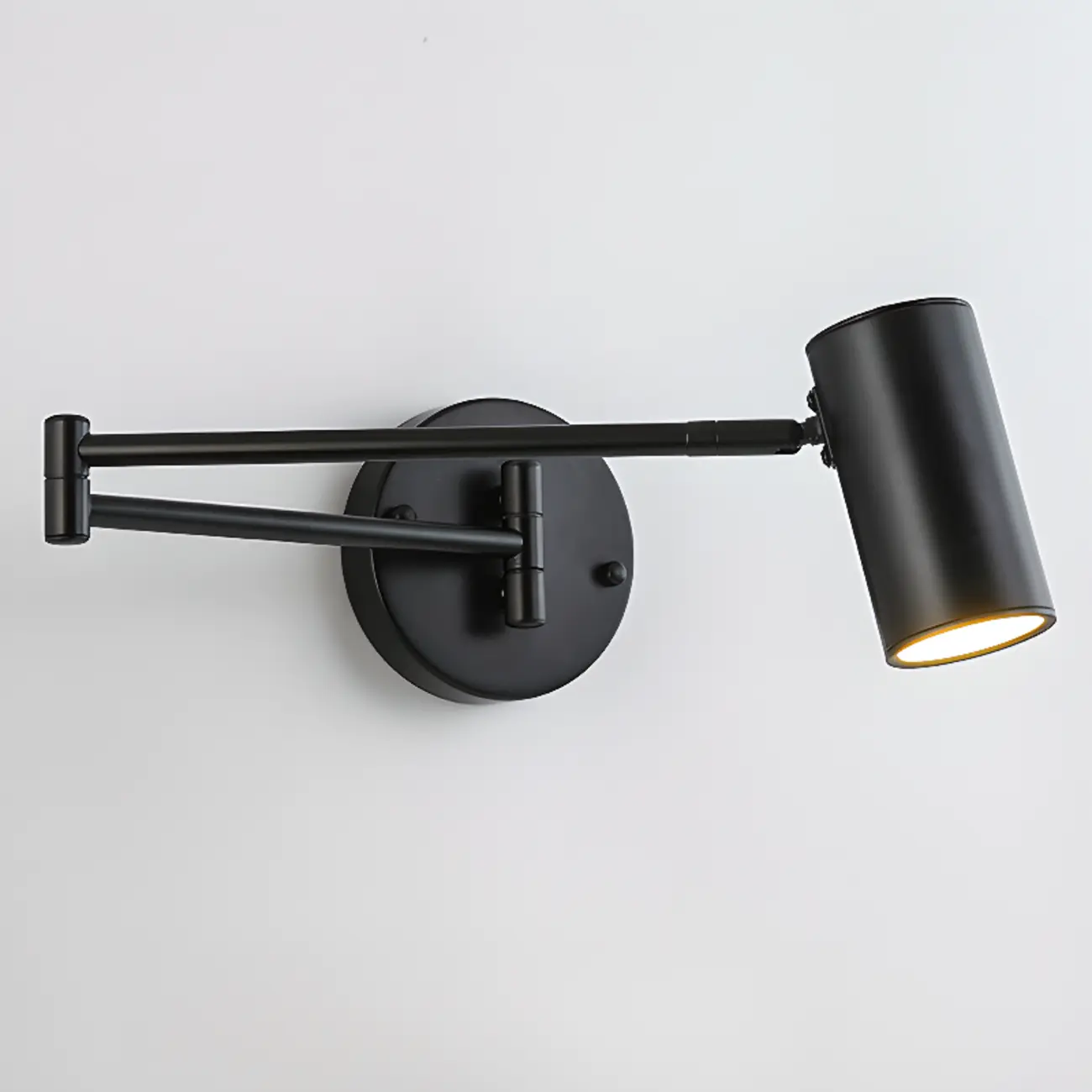 Modern Cylinder Black Metal Wall Sconce for Indoor Use Image - 10 | homeyfad